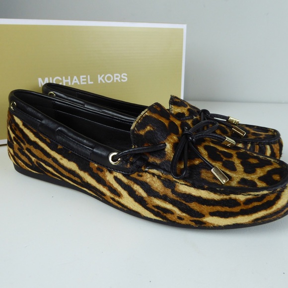 Michael Kors Sutton Moc Moccasin Haircalf Cheetah - Picture 1 of 7